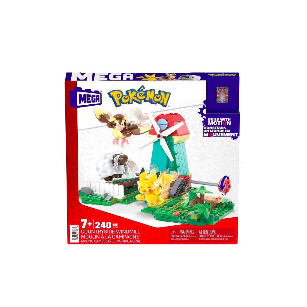 Pokémon Construx byggleksaker landsbygd vindmölla