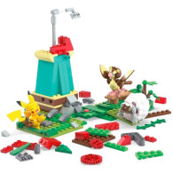 Pokémon Construx byggleksaker landsbygd vindmölla