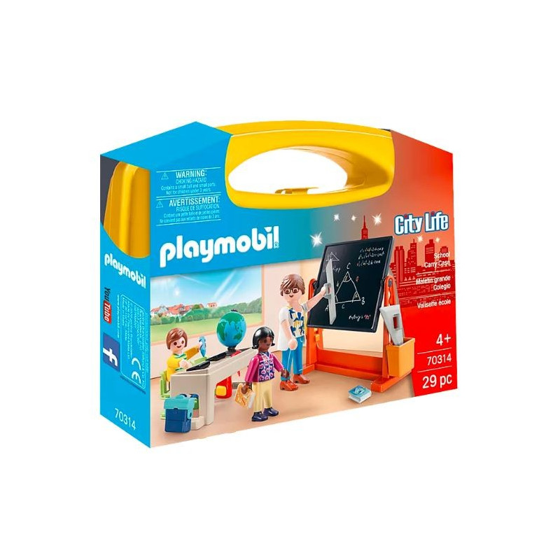 Set med figurer city life 70314 skolbox
