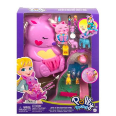 Set med väska med Polly Pocket-figurer känguruer | HandlaSmidigt.se