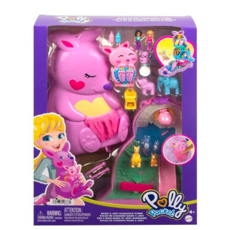 Set med väska med Polly Pocket-figurer känguruer | HandlaSmidigt.se