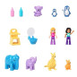 Set med väska med Polly Pocket-figurer känguruer