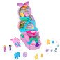 Set med väska med Polly Pocket-figurer känguruer