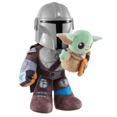 Gosedjur med Star Wars-funktion från klanen av de två grogu och mandalorianen.