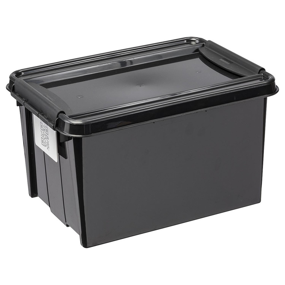 Behållare med lock PlastTeam ProBox Recycle QR 14L svart
