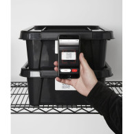 Behållare med lock PlastTeam ProBox Recycle QR 14L svart