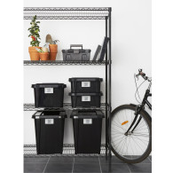 Behållare med lock PlastTeam ProBox Recycle QR 14L svart