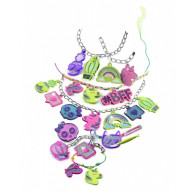 Set crazy chic - färgglada charms
