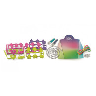 Set crazy chic - färgglada charms