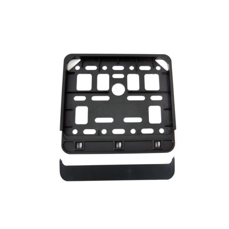 Ramen på registreringsskylten är svart skoter moped amio-01169.