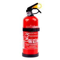 Brandsläckare pulver abc med manometer och upphängningskrok, 1 kg
