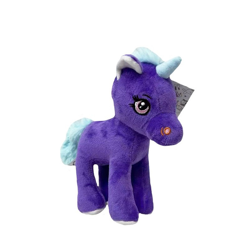 Maskot enhörning lila lila 20 cm