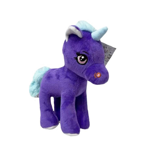 Maskot enhörning lila lila 20 cm | HandlaSmidigt.se