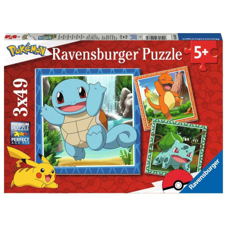 Pussel med 3x49 element Pokémon | HandlaSmidigt.se