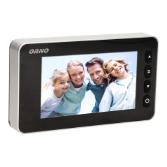 Elektronisk dörrkikare 4,7' med inspelningsfunktion på Micro SD-kort, rörelsesensor och meny på 9 språk, batteridriven.