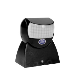 Rörelsesensor 360/180 grader, 2 sensorer, IP65, 1200W, svart