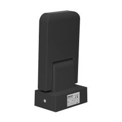 Rörelsesensor 360 grader IP65, 2000W, räckvidd max 20m, svart.