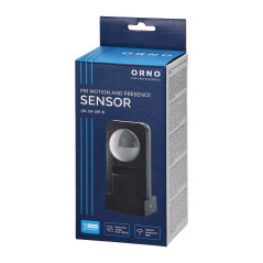 Rörelsesensor 360 grader IP65, 2000W, räckvidd max 20m, svart.