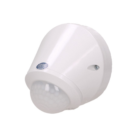 Rörelsesensor 360/180 grader, IP65, 800W, vit
