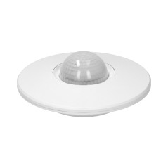 Rörelsesensor 360 grader IP20, 2000W, 3 sensorer, justerbar räckvidd 3m-16m.