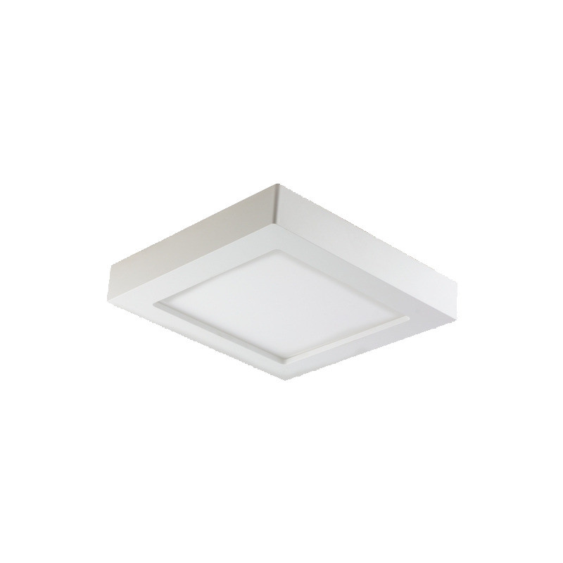 LÅT LED 12W, infälld downlight-armatur, fyrkantig, 780lm, 3000K, vit, inbyggd LED-drivare.