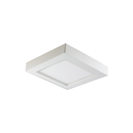 LÅT LED 12W, infälld downlight-armatur, fyrkantig, 780lm, 3000K, vit, inbyggd LED-drivare.