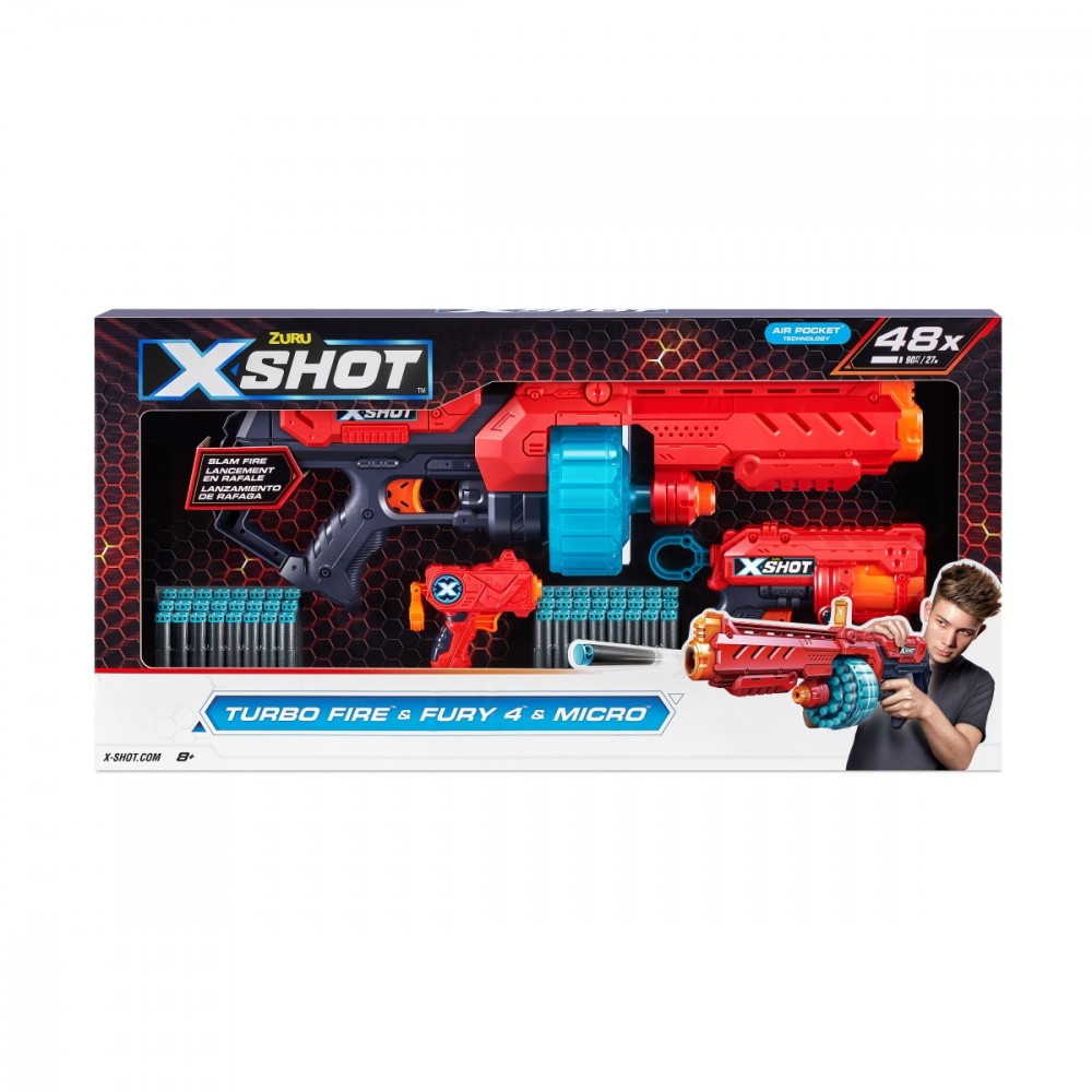Utkastare excel combo pack turbo fire + fury 4 + micro