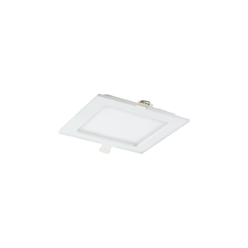 AKMAN LED 9W, infälld downlight-armatur, fyrkantig, 480lm, 3000K, vit, inbyggd LED-drivare AKMAN LED 9W, infälld downlight-armatur, fyrkantig, 480lm, 3000K, vit, inbyggd LED-drivare