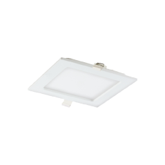 AKMAN LED 12W, infälld downlight armatur, fyrkantig, 780lm, 3000K, vit, inbyggd LED-drivare