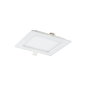 AKMAN LED 12W, infälld downlight armatur, fyrkantig, 780lm, 3000K, vit, inbyggd LED-drivare