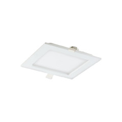 AKMAN LED 12W, infälld downlight armatur, fyrkantig, 780lm, 3000K, vit, inbyggd LED-drivare