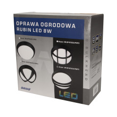 Trädgårdsbelysning RUBIN LED 8W, vertikal