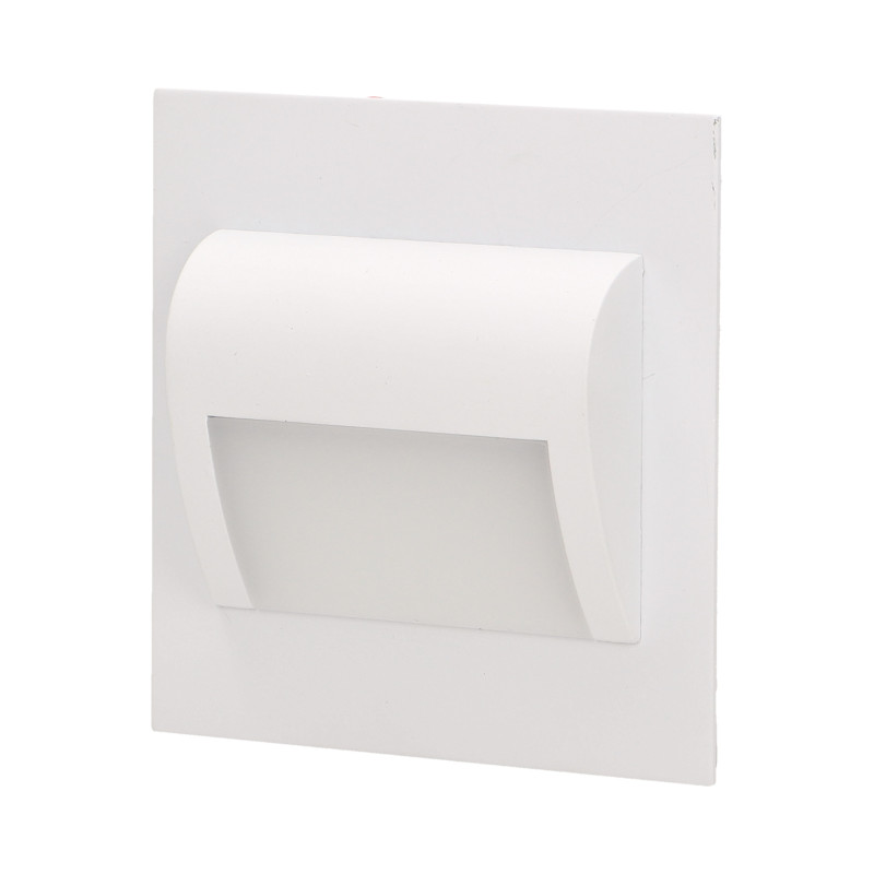 DRACO LED 1,2W, infälld trappbelysning, 12V DC, 100lm, 6000K, vit