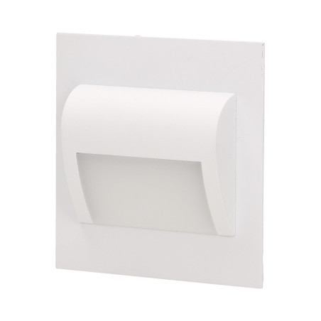 DRACO LED 1,2W, infälld trappbelysning, 12V DC, 100lm, 6000K, vit