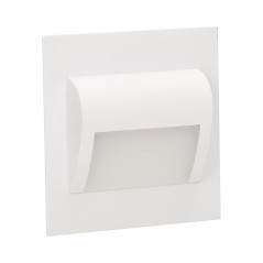 DRACO LED 1,2W, infälld trappbelysning, 12V DC, 100lm, 6000K, vit