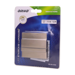 CYGNUS LED 1,2W, väggmonterad trappbelysning, 12V DC, 100lm, 3000K, satin