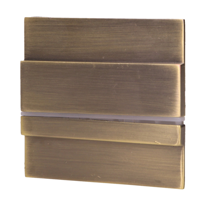 CYGNUS LED 1,2W, väggmonterad trappbelysning, 12V DC, 100lm, 3000K, mässing