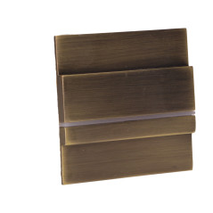 CYGNUS LED 1,2W, väggmonterad trappbelysning, 12V DC, 100lm, 3000K, mässing