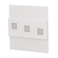 LEPUS LED 1,2W, väggmonterad trappbelysning, 12V DC, 100lm, 3000K, vit