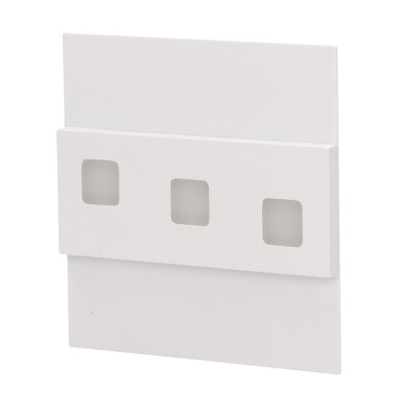 LEPUS LED 1,2W, väggmonterad trappbelysning, 12V DC, 100lm, 3000K, vit