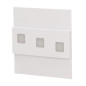 LEPUS LED 1,2W, väggmonterad trappbelysning, 12V DC, 100lm, 3000K, vit
