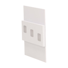 LEPUS LED 1,2W, väggmonterad trappbelysning, 12V DC, 100lm, 3000K, vit