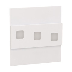 LEPUS LED 1,2W, väggmonterad trappbelysning, 12V DC, 100lm, 6000K, vit