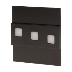 LEPUS LED 1,2W, trappbelysning, 12V DC, 100lm, 6000K, svart