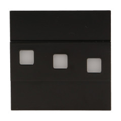 LEPUS LED 1,2W, trappbelysning, 12V DC, 100lm, 6000K, svart