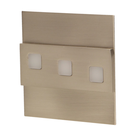 LEPUS LED 1,2W, väggmonterad trappbelysning, 12V DC, 100lm, 6000K, satin