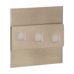 LEPUS LED 1,2W, väggmonterad trappbelysning, 12V DC, 100lm, 6000K, satin