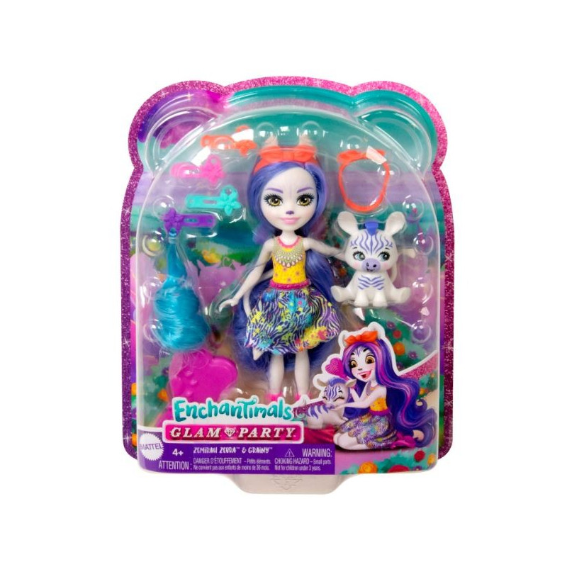 Docka deluxe enchantimals zebra