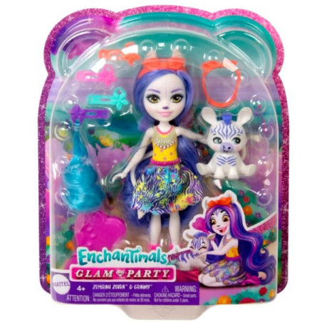 Docka deluxe enchantimals zebra
