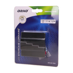 LYNX LED 1,2W, yttre trappbelysning, 12V DC, 100lm, 3000K, svart